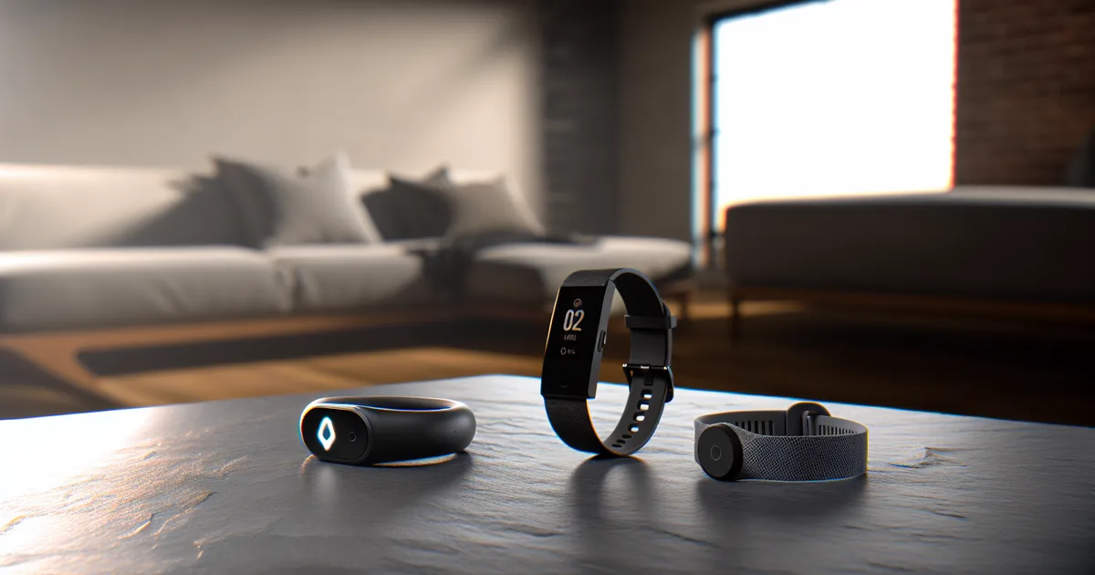 Oura Ring, Whoop band, and Garmin watch side by side